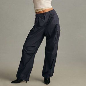 By Anthropologie Parachute Pants 32 blue color new nwt